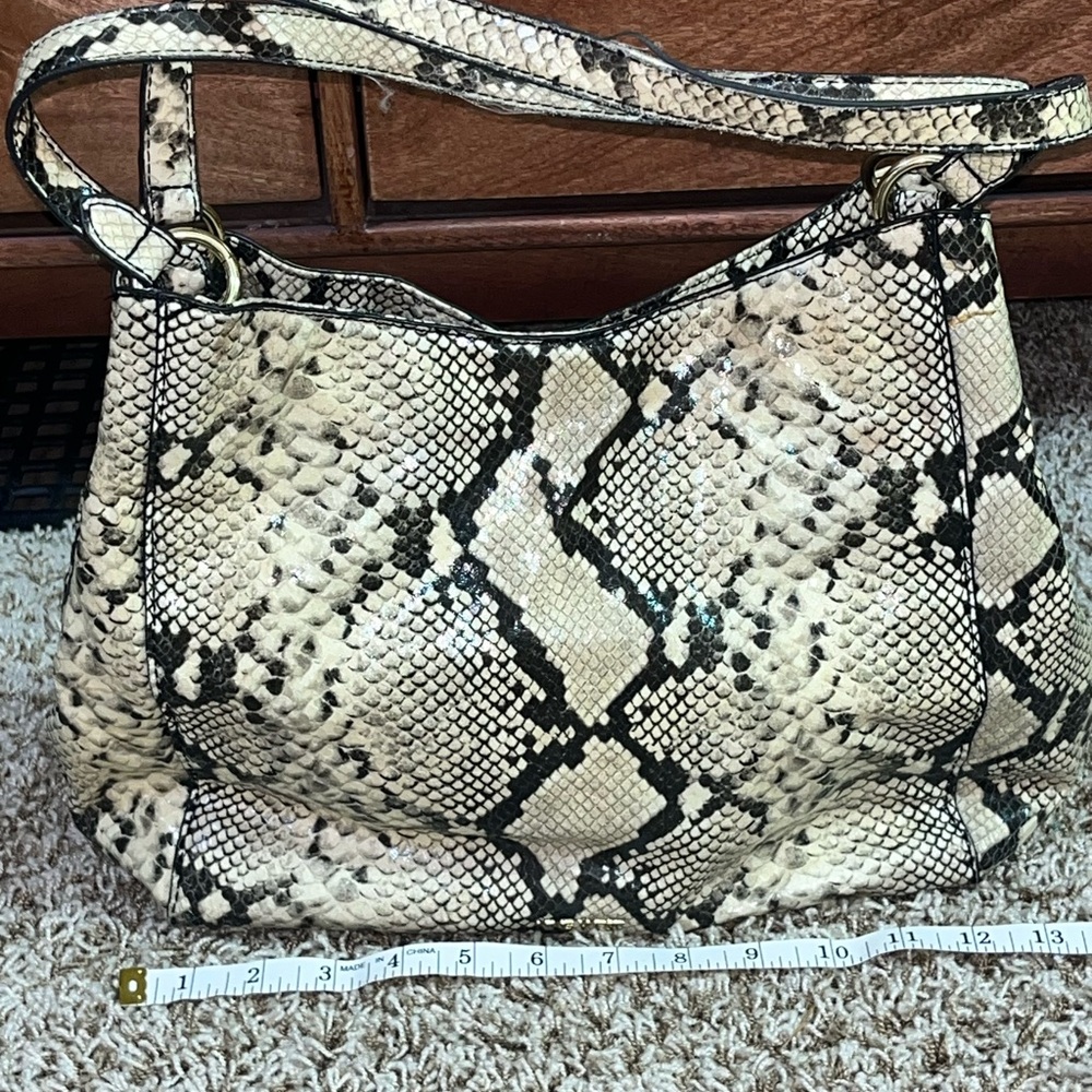 Nine West faux snake skin purse.